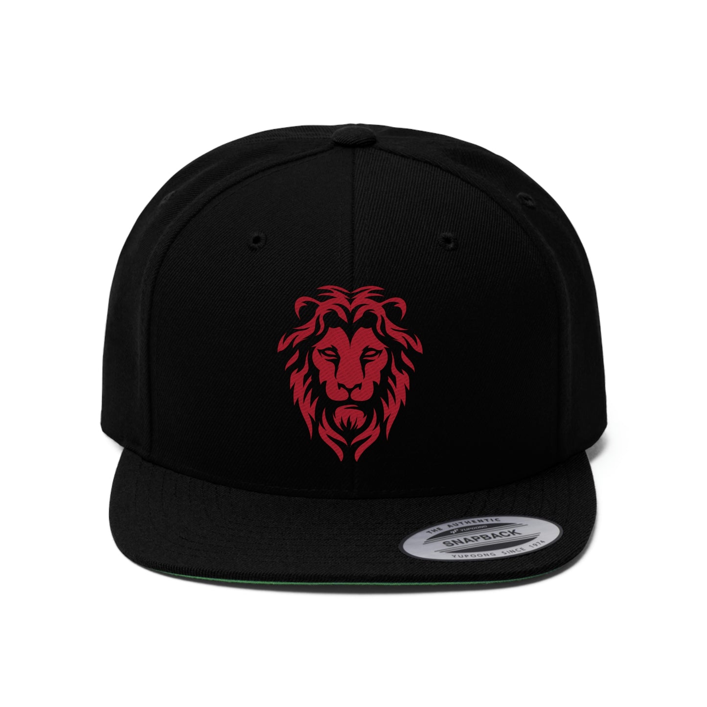 Awaken Lions Flat Bill Hat - Black/Red